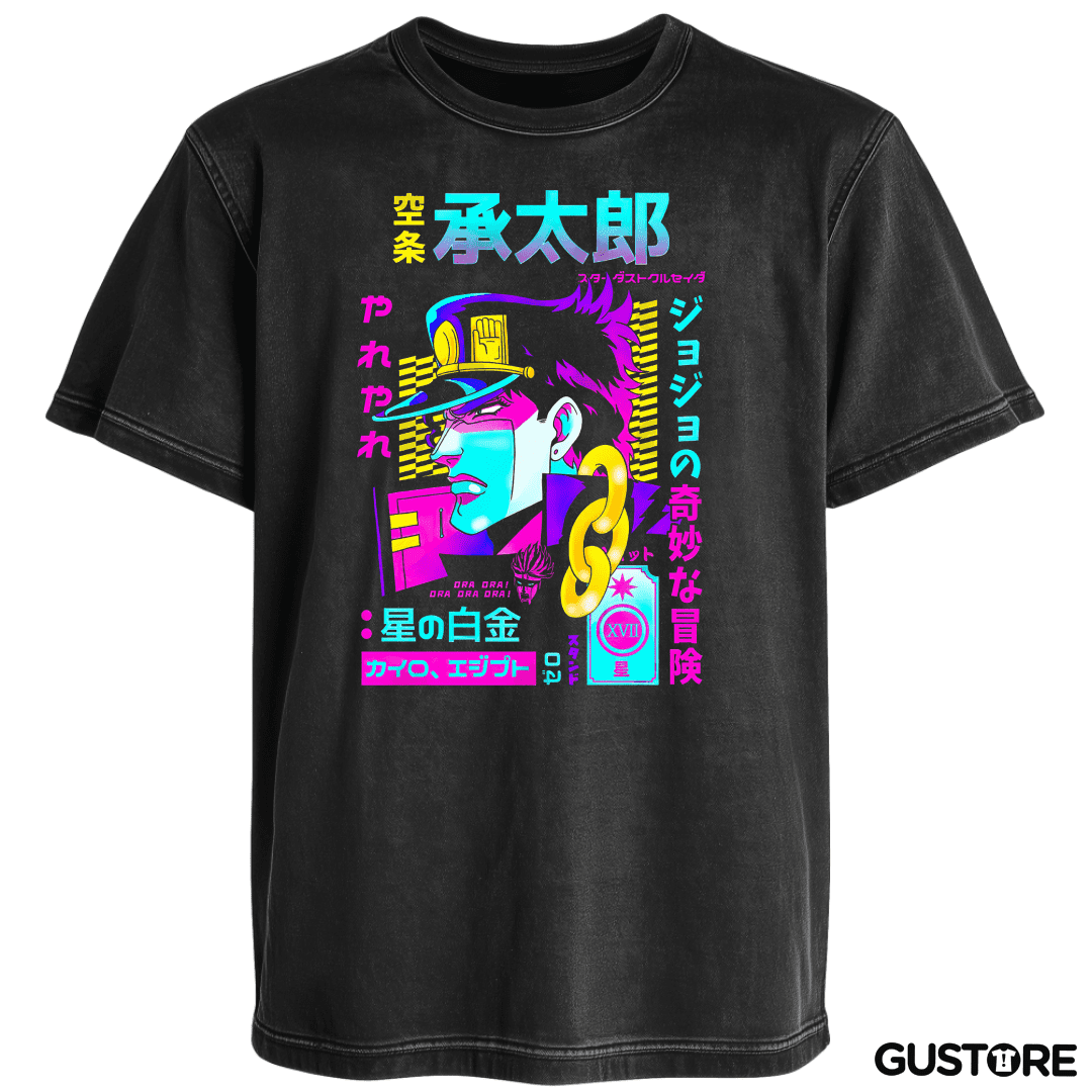 Polera desgastada Jotaro Stardust Crusaders