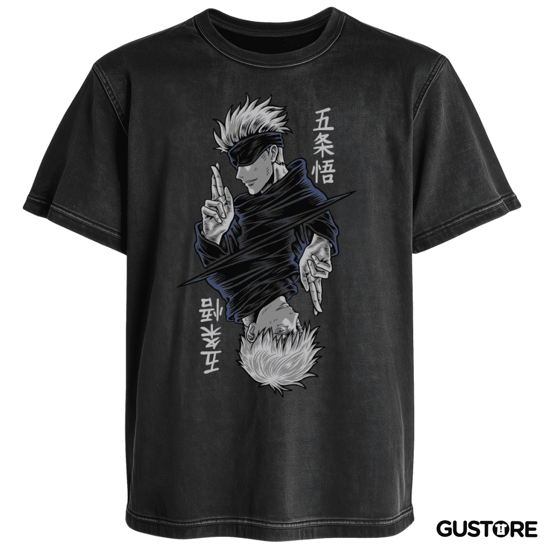 Polera desgastada Satoru Gojo 