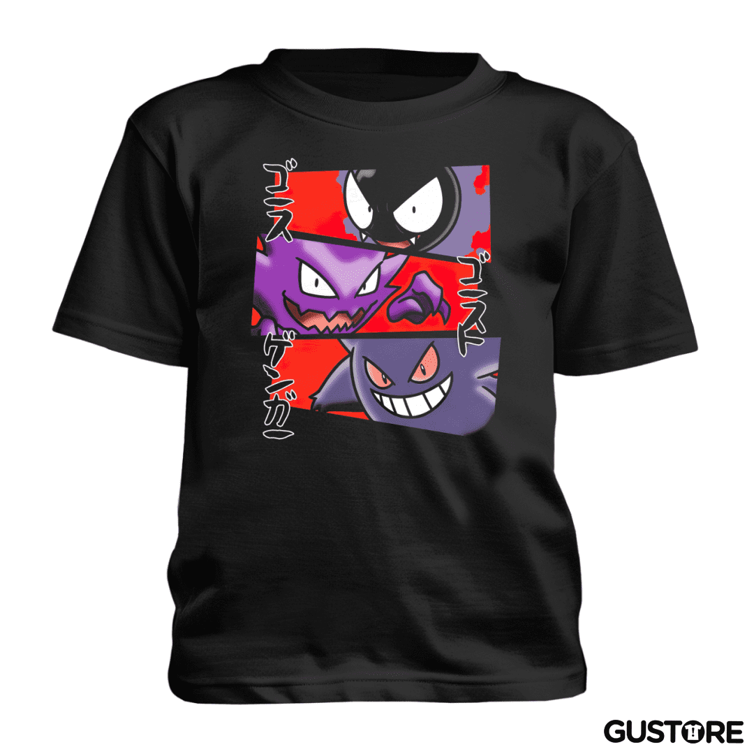 Polera de niño Gastly Hunter Gengar