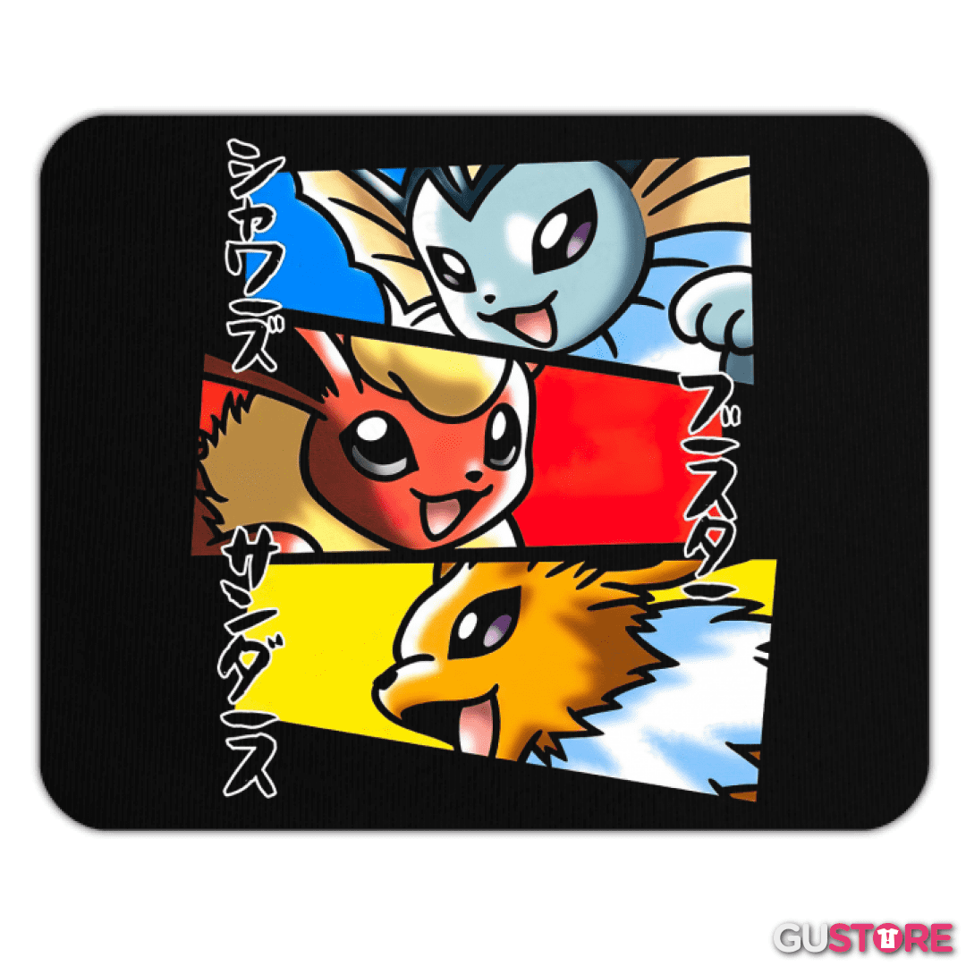 Mousepad Vaporeon Flareon Jolteon