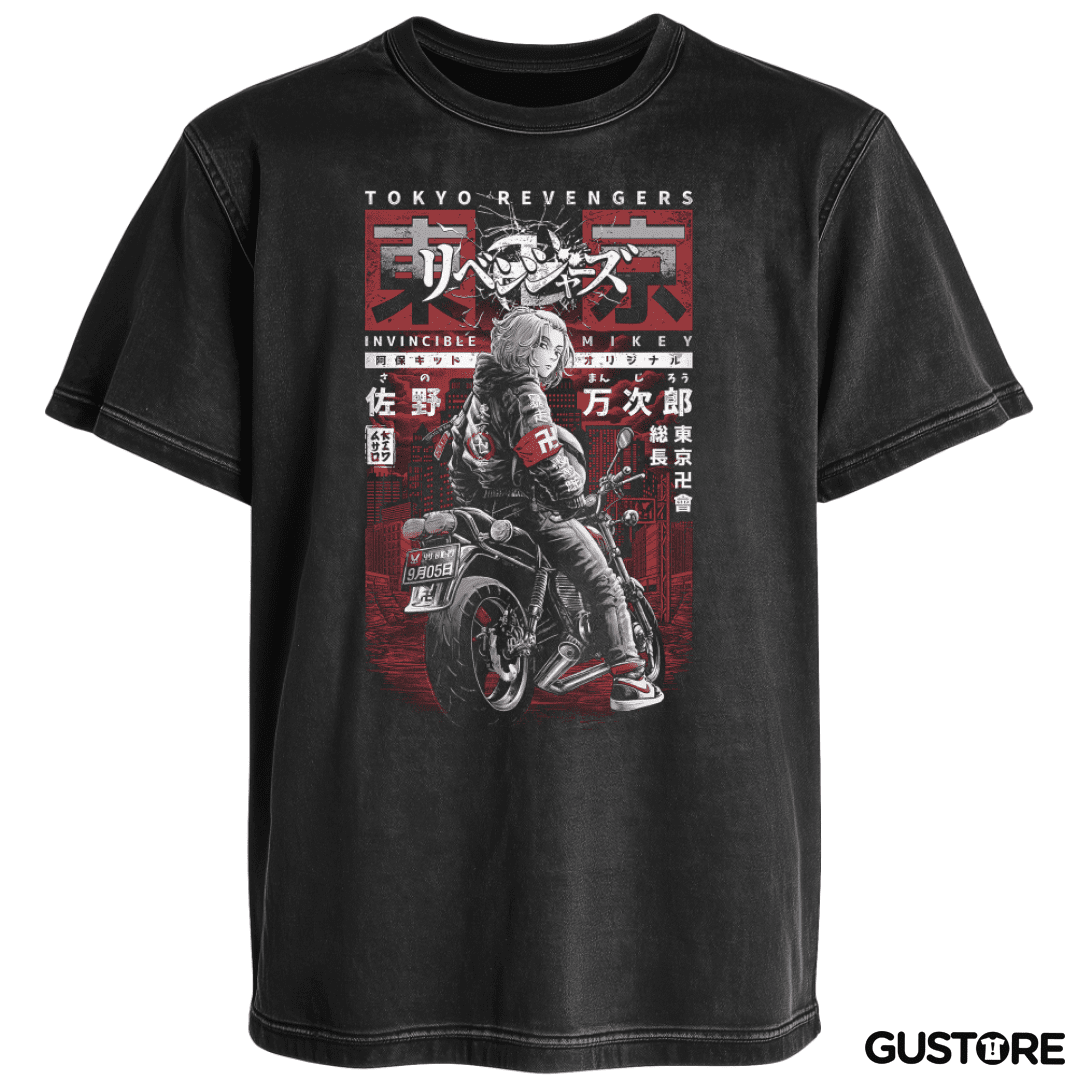 Polera desgastada Invencible Mikey