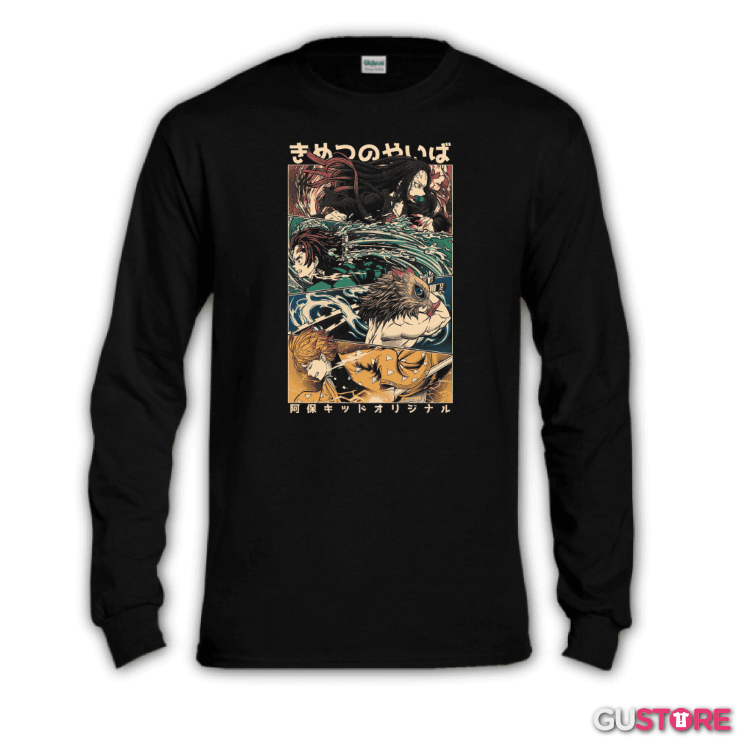 Polera manga larga Kimetsu no Yaiba 