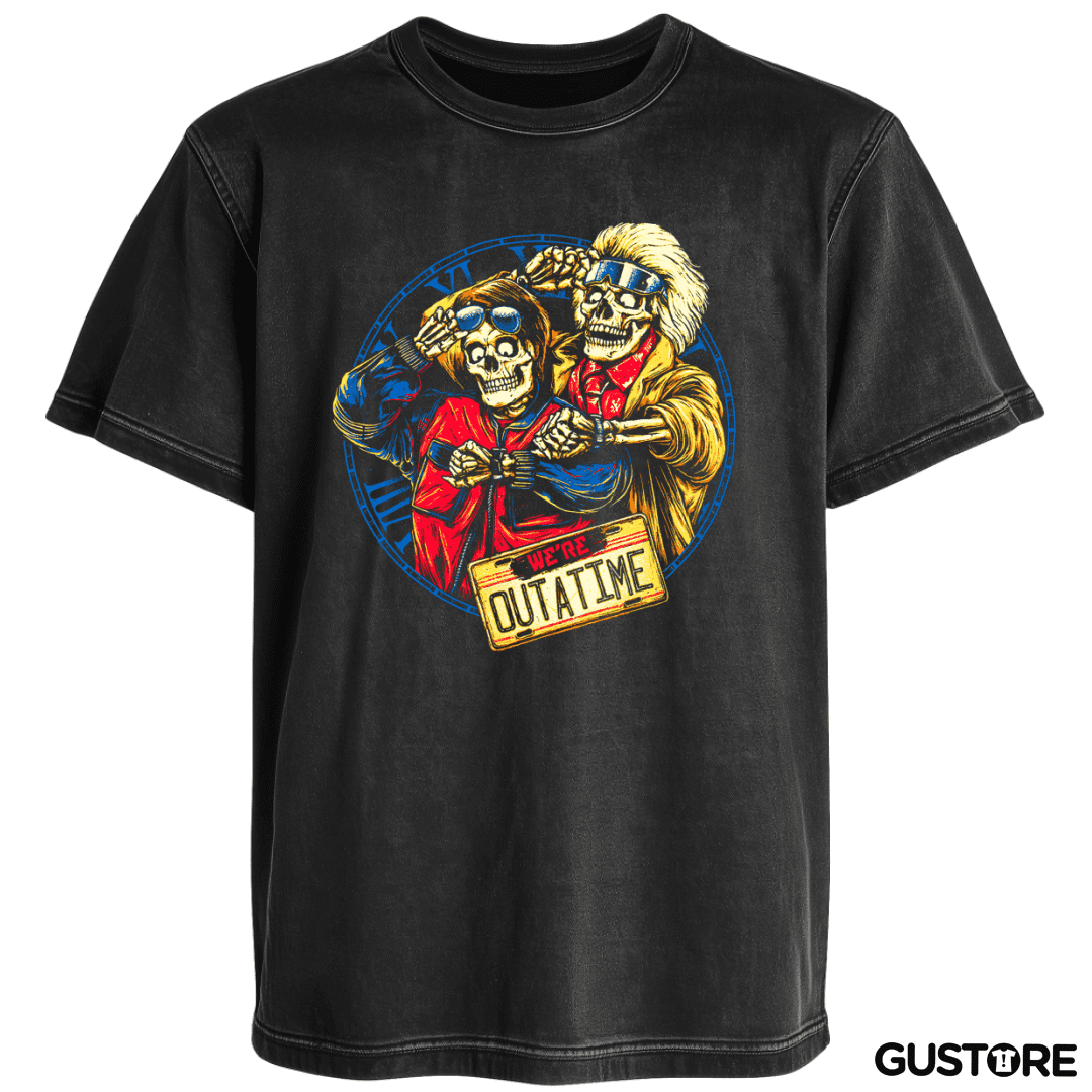 Polera desgastada Volver al futuro 