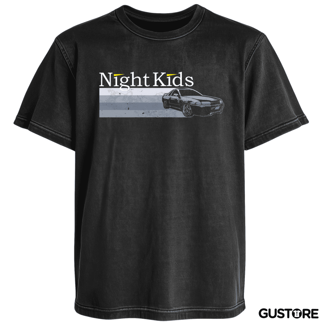 Polera desgastada Night kids