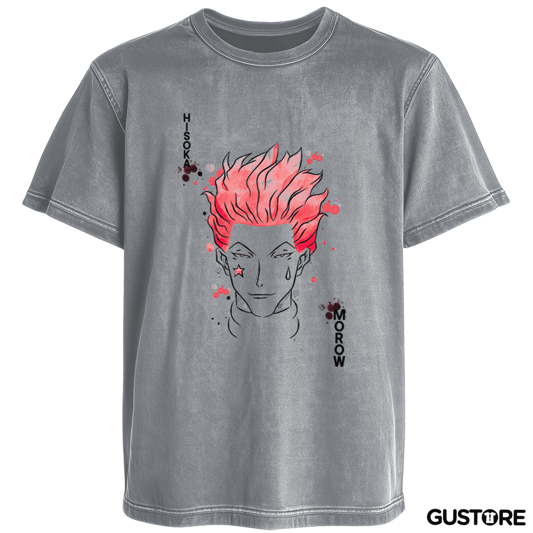 Polera desgastada Hisoka joker