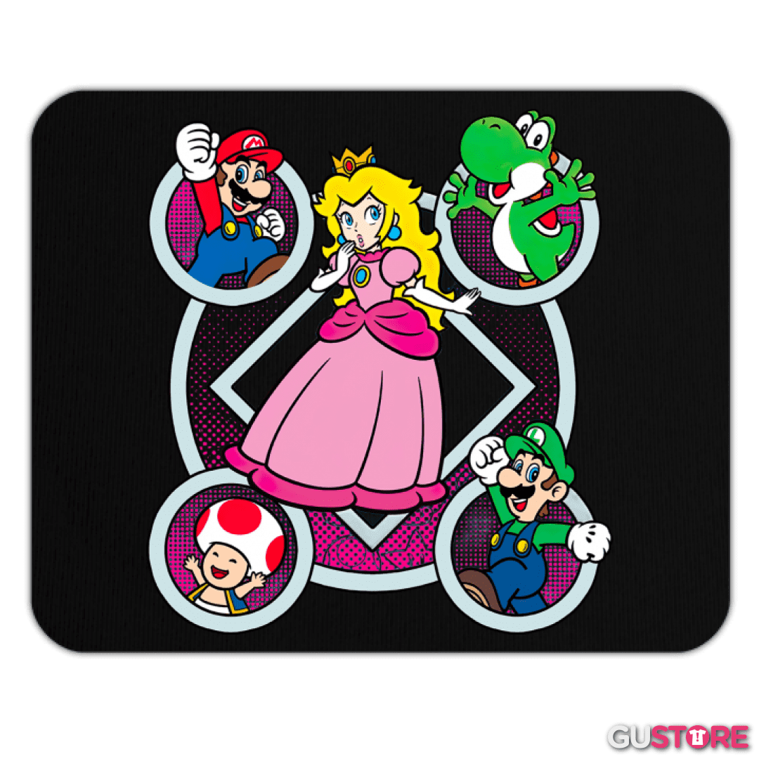 Mousepad Super bigote Durazno