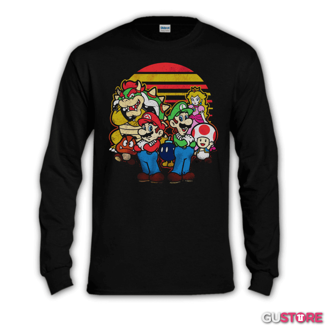 Polera manga larga Super bigote panita