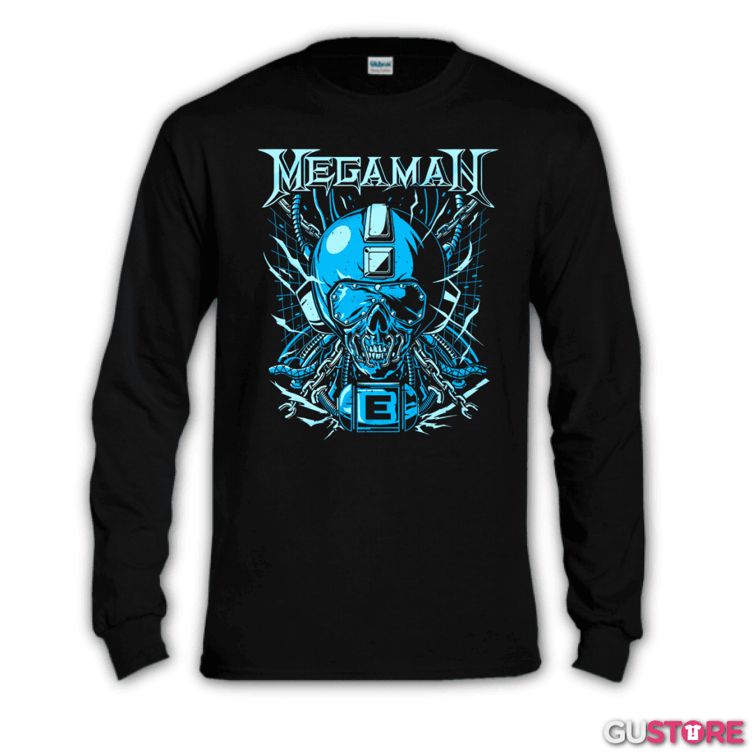 Polera manga larga Megaman Megadeth