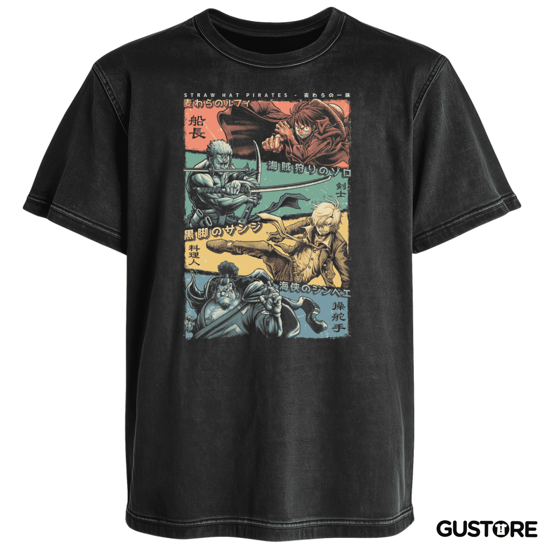 Polera desgastada Mugiwaras