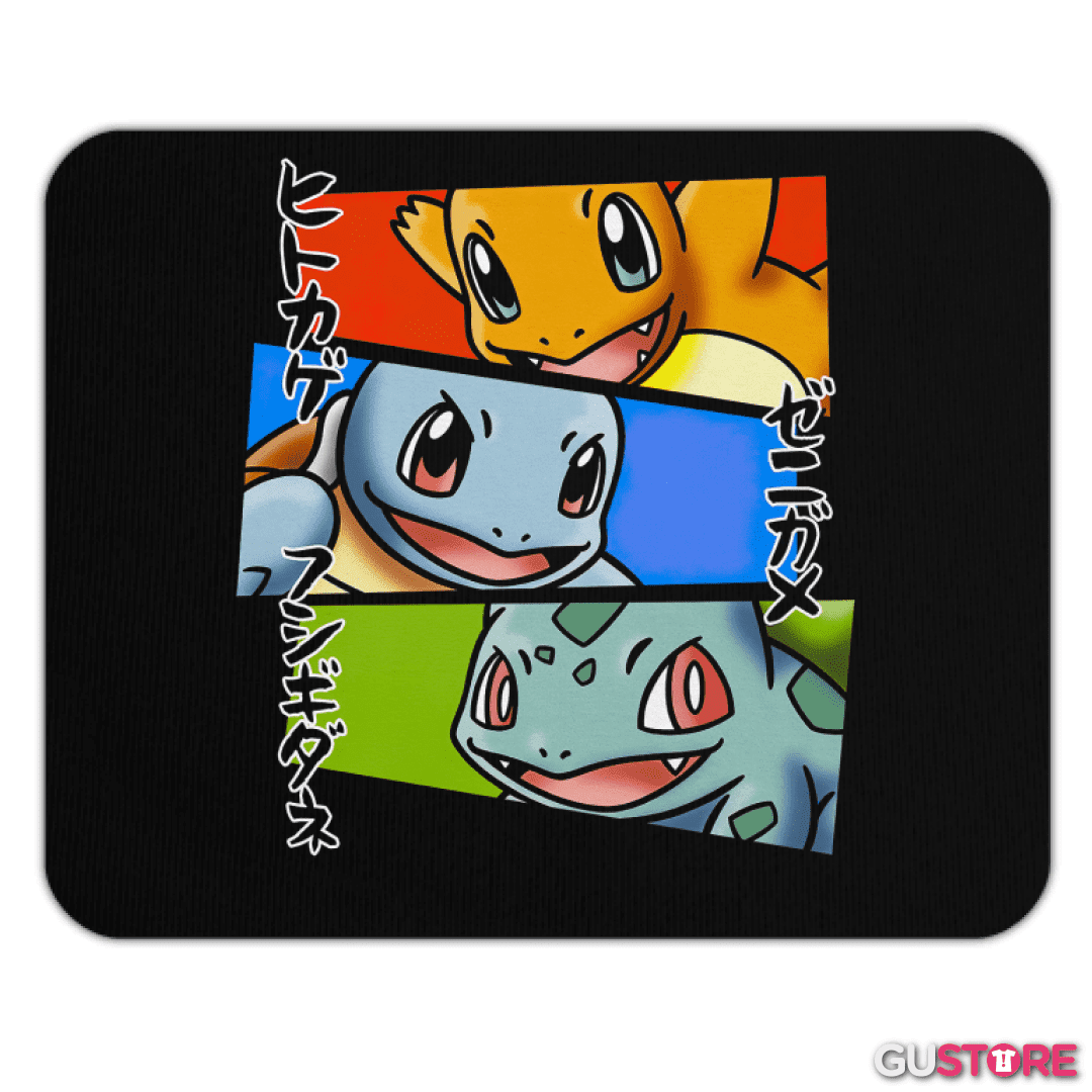 Mousepad Starters Kanto