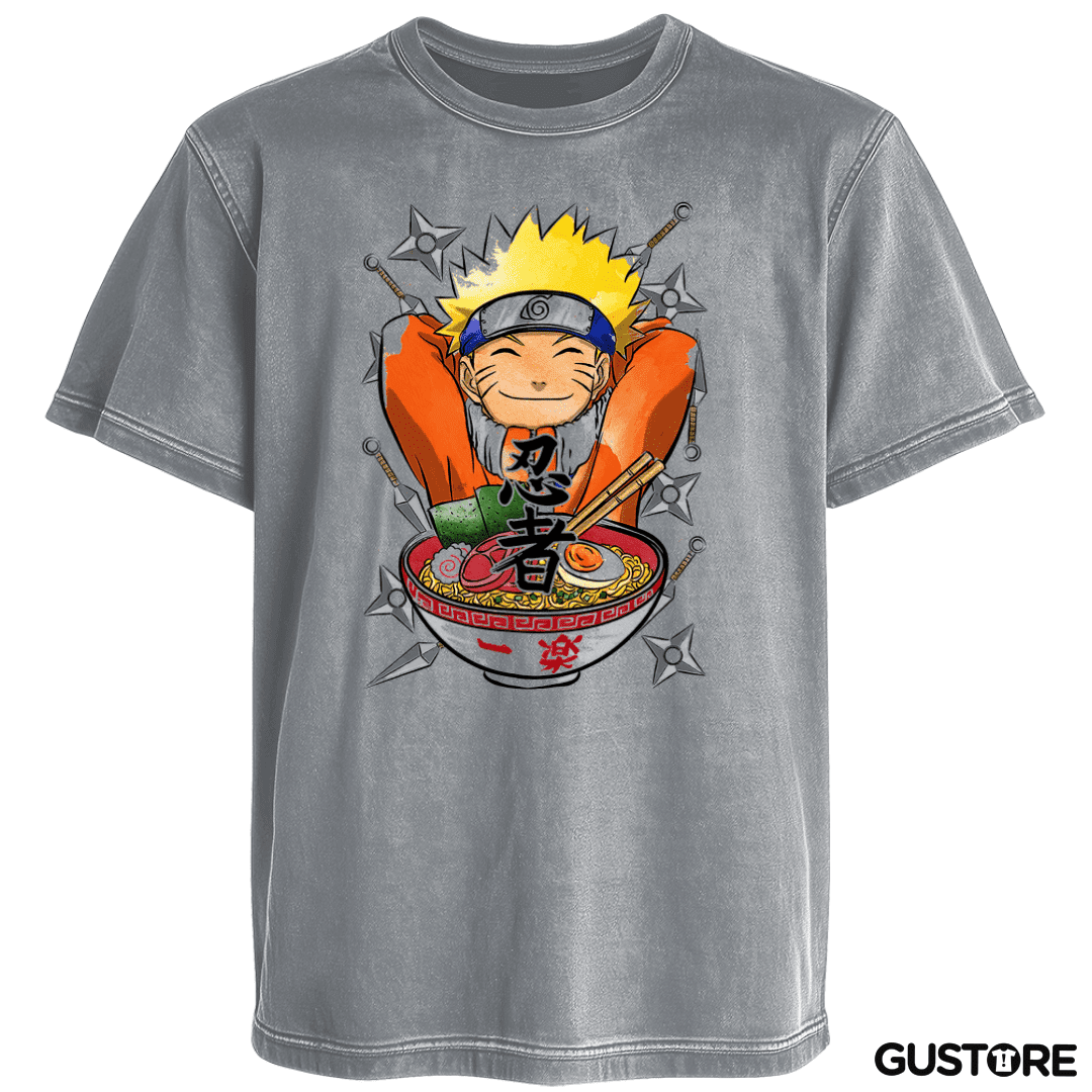 Polera desgastada Naruto ramen