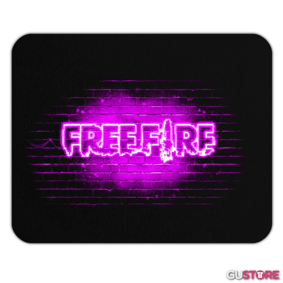 Mousepad Free fire neon morado
