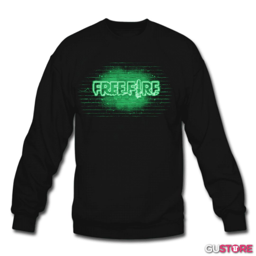 Poleron polo Free fire neon verde