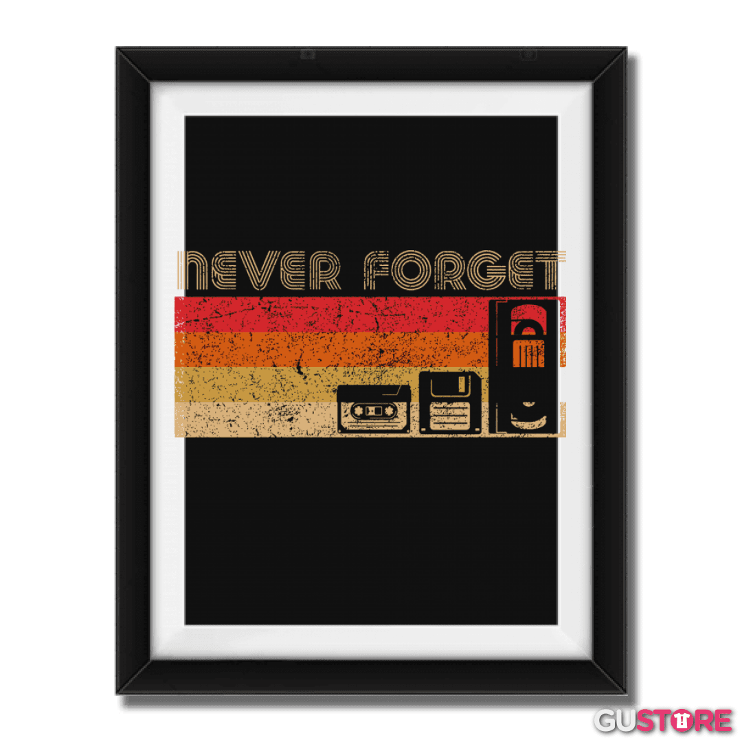 Cuadro decorativo Never forget oleskul