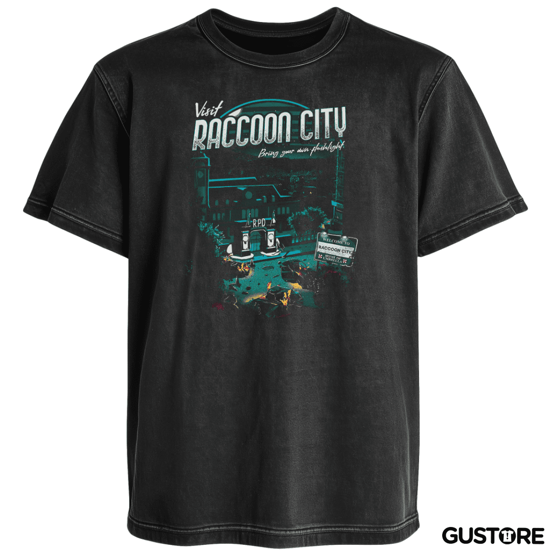 Polera desgastada Racconn City