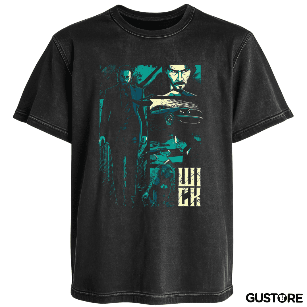 Polera desgastada Jhon Wick