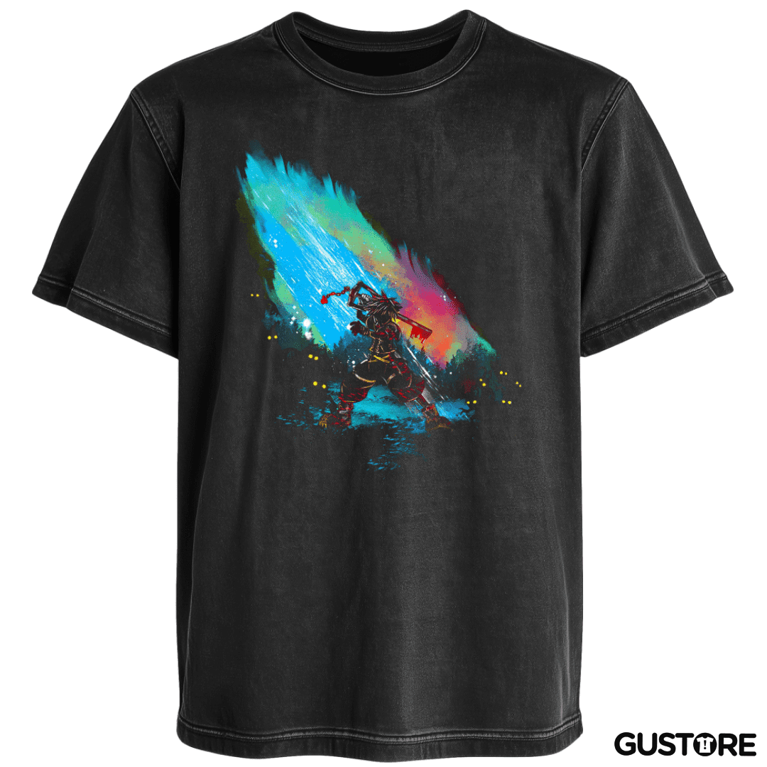 Polera desgastada Sora watercolor
