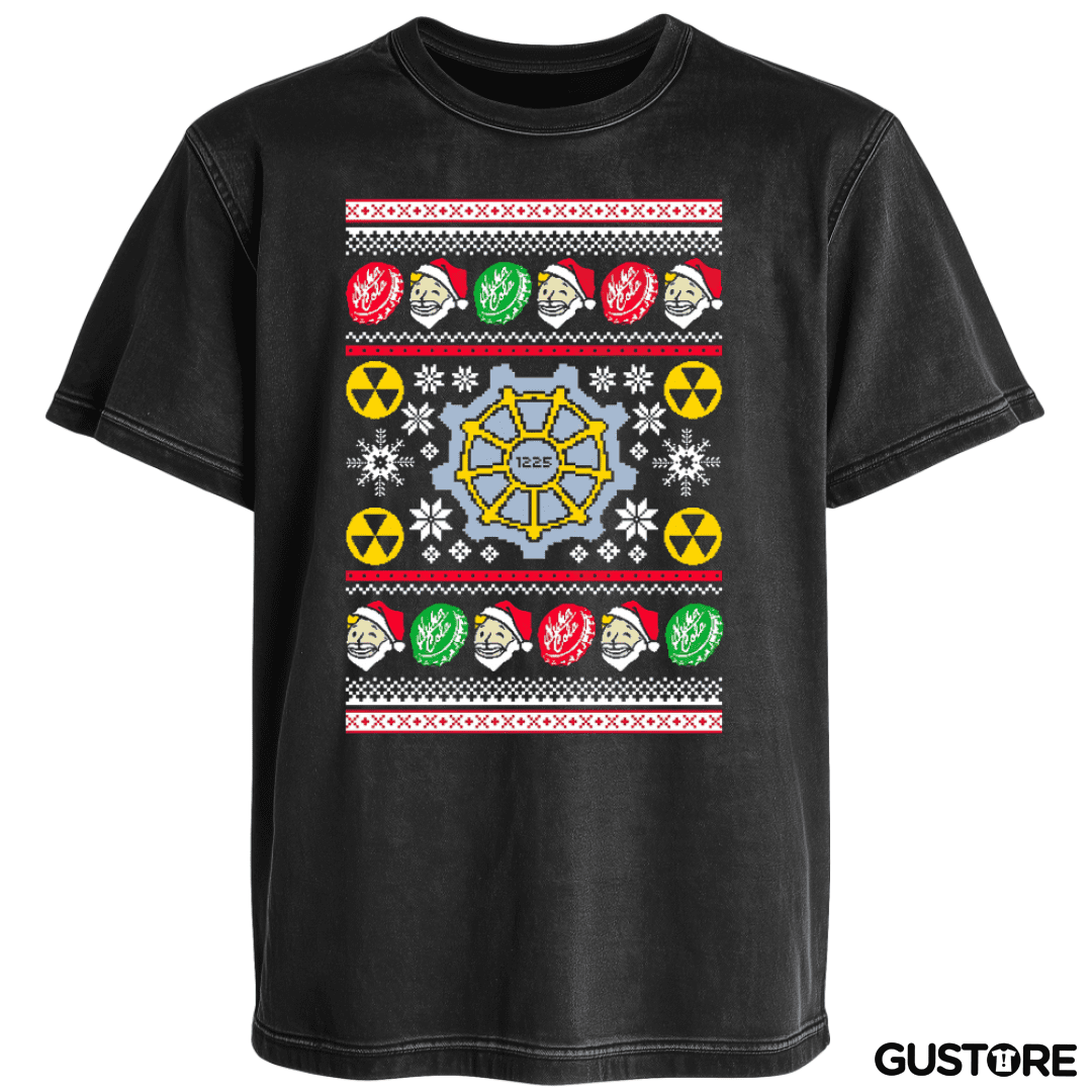 Polera desgastada Fallout Navidad