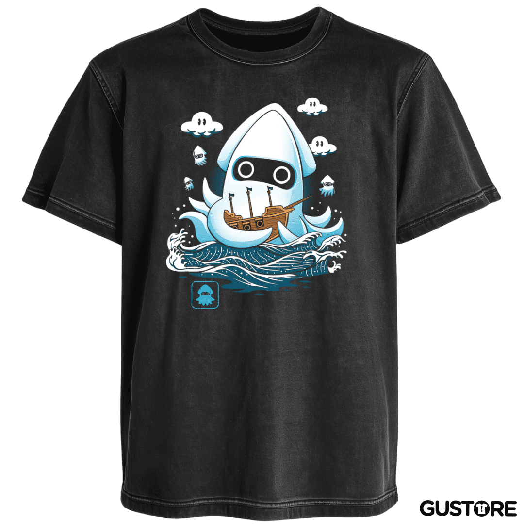 Polera desgastada Calamar