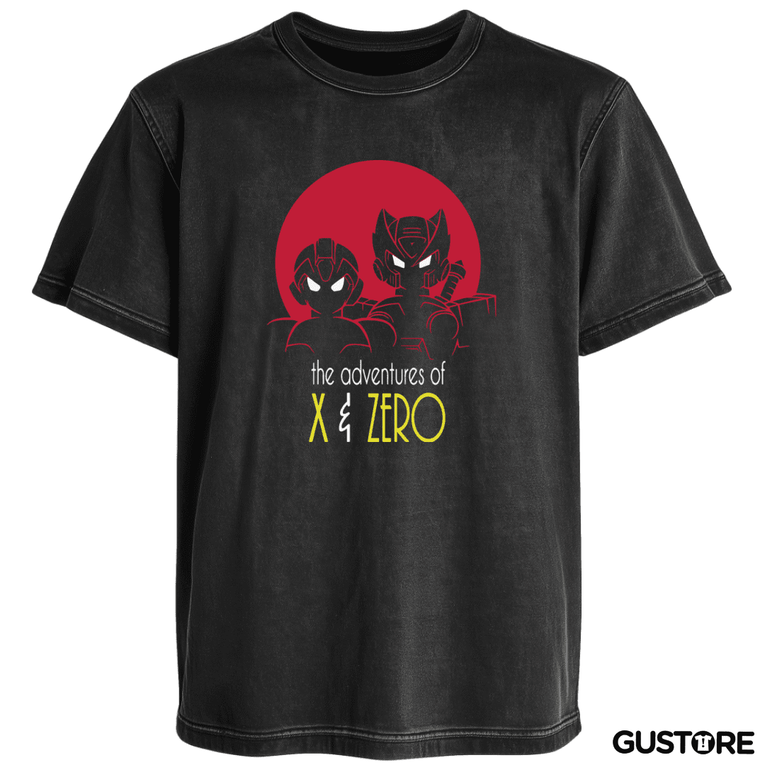 Polera desgastada Adventures of X & Zero