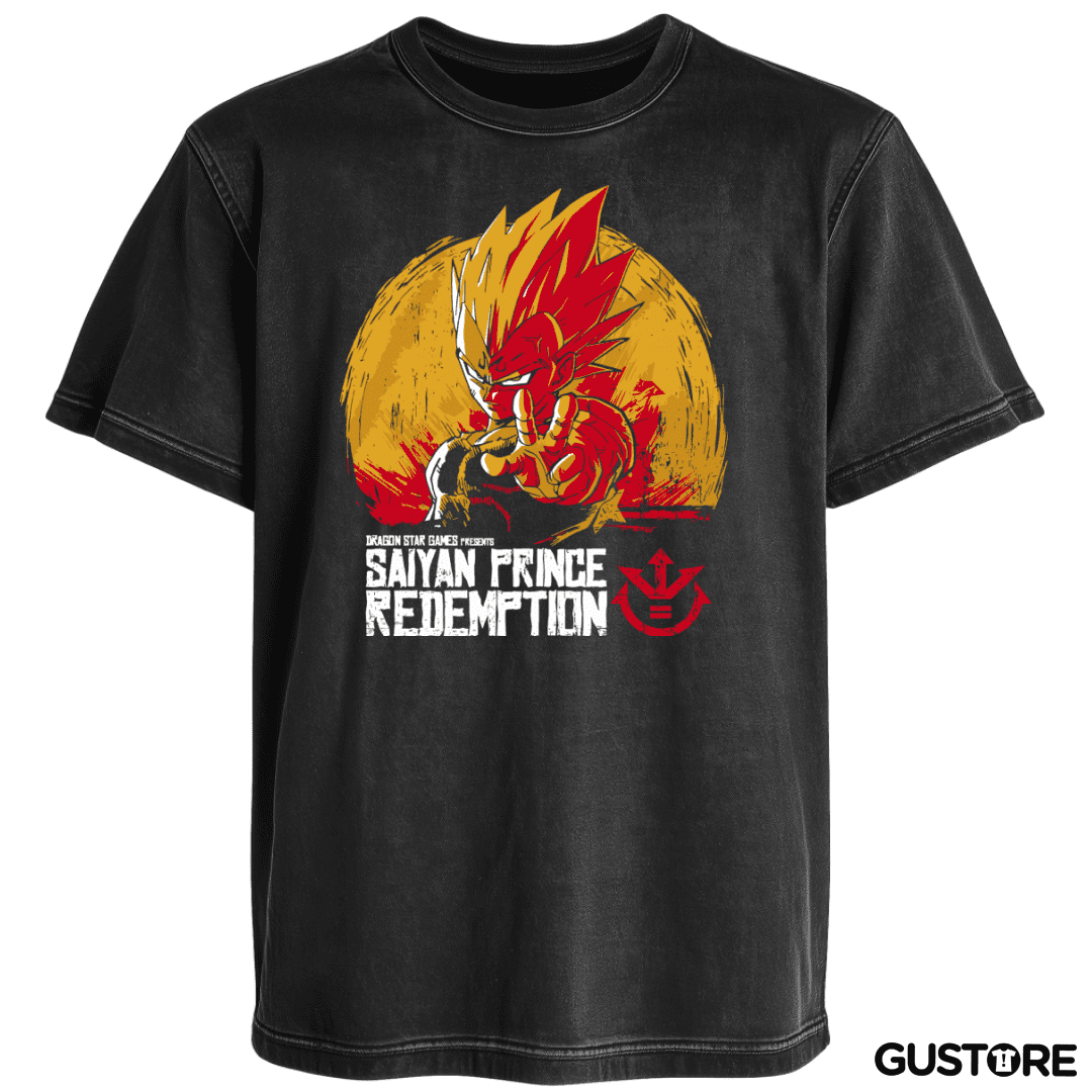 Polera desgastada Saiyan Prince Redemption