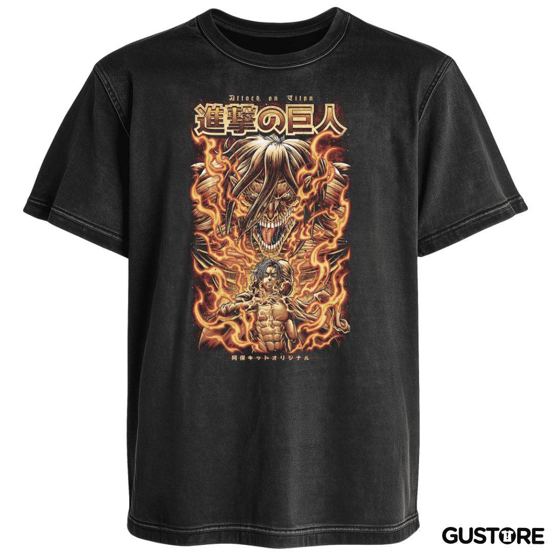 Polera desgastada Eren Jaeger
