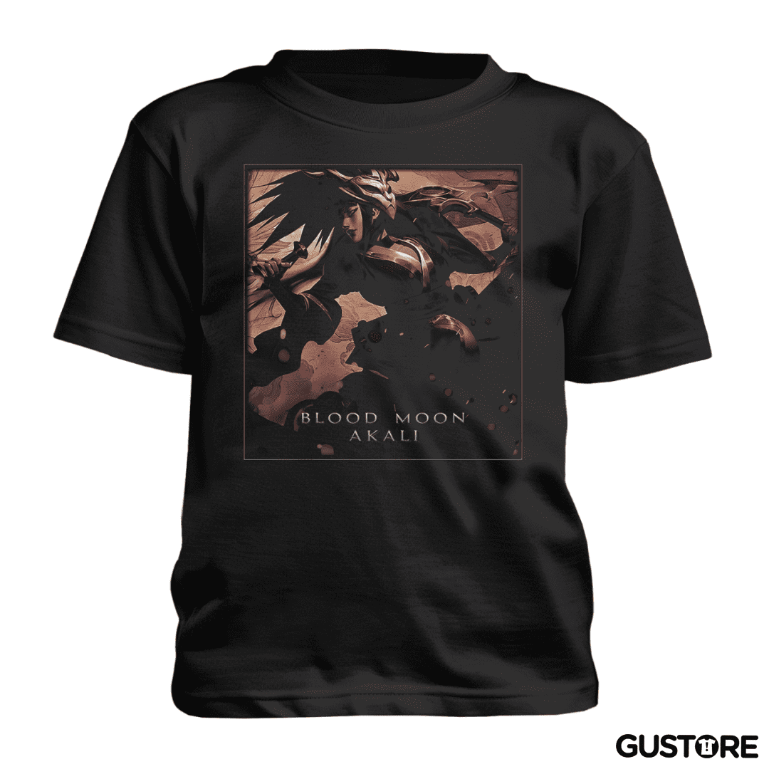 Polera de niño Akali luna sangrienta