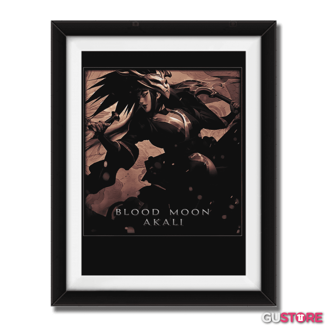 Cuadro decorativo Akali luna sangrienta