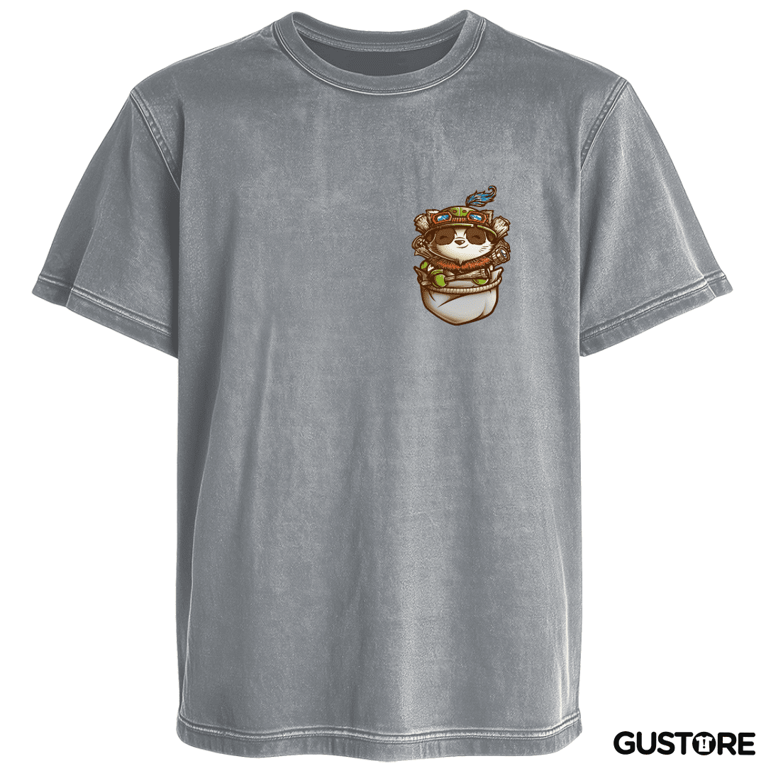 Polera desgastada Teemo de bolsillo