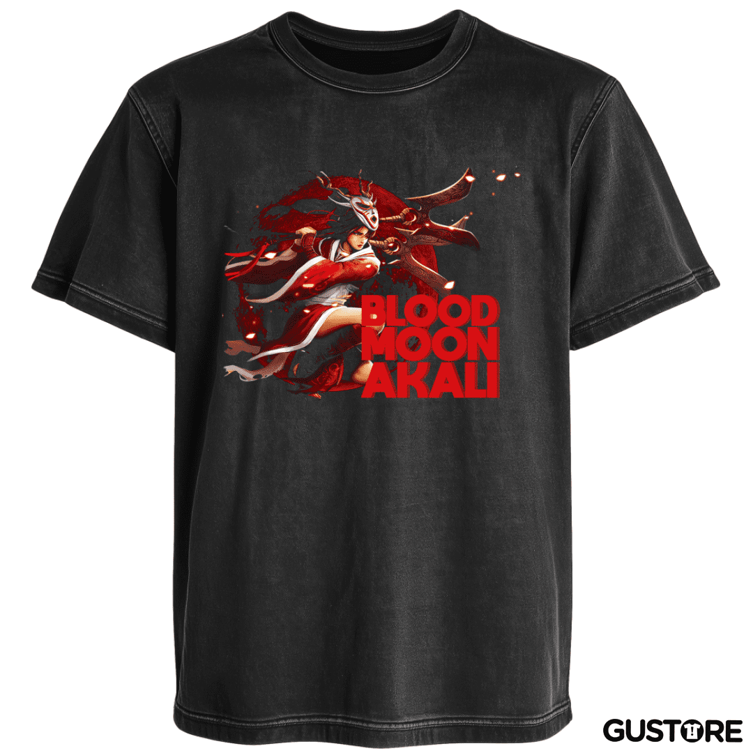 Polera desgastada Blood moon Akali