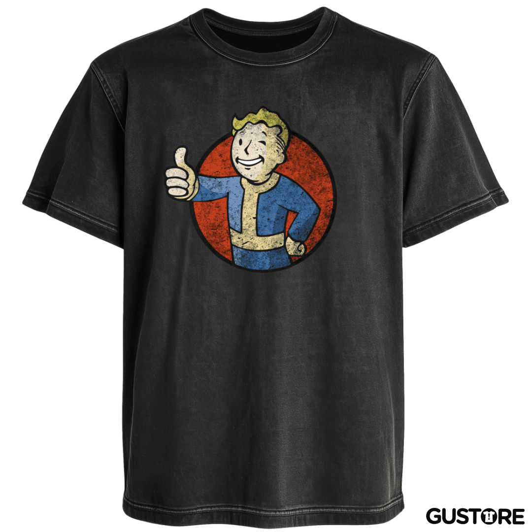 Polera desgastada Fallout Fullcolor