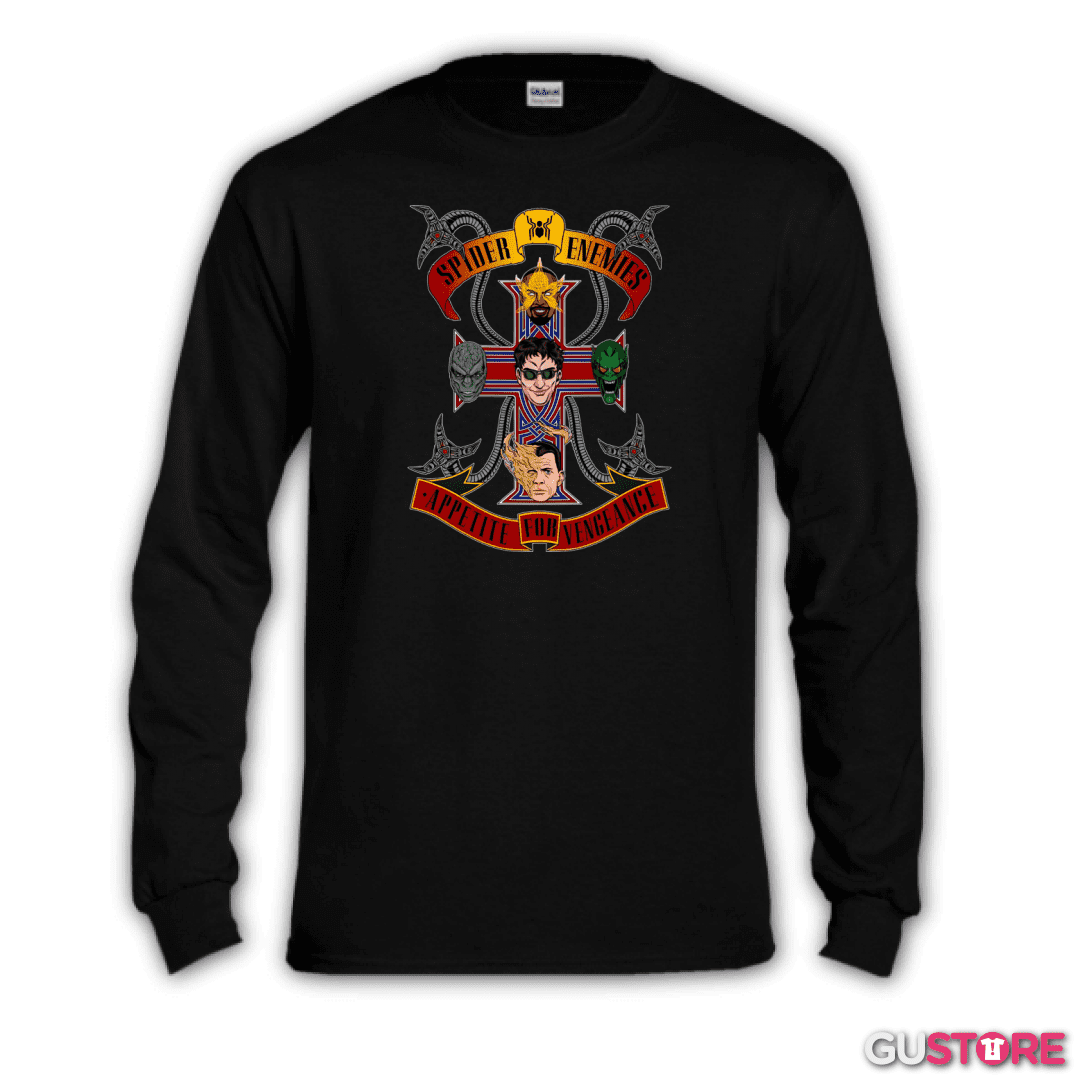 Polera manga larga Enemigos de las Arañas