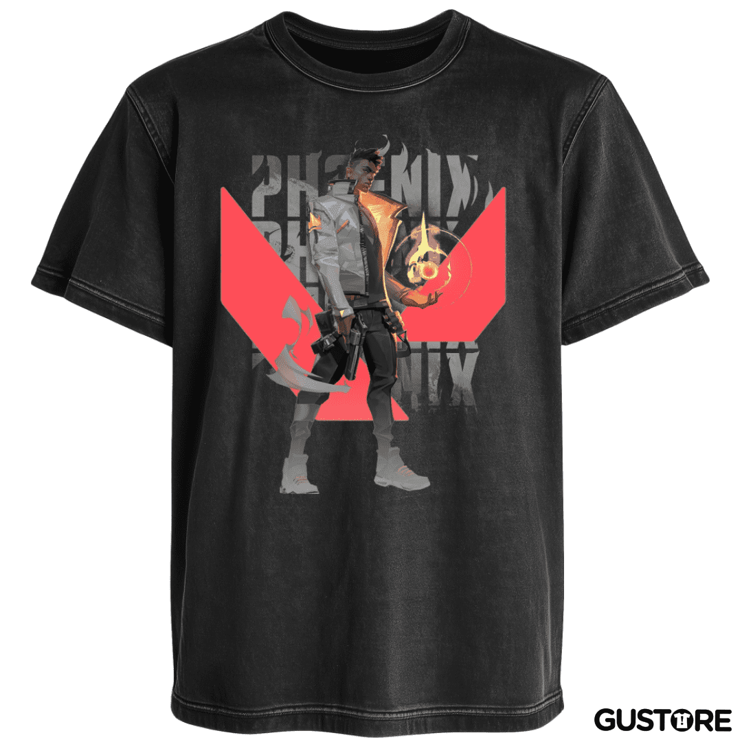 Polera desgastada Phoenix Valorant