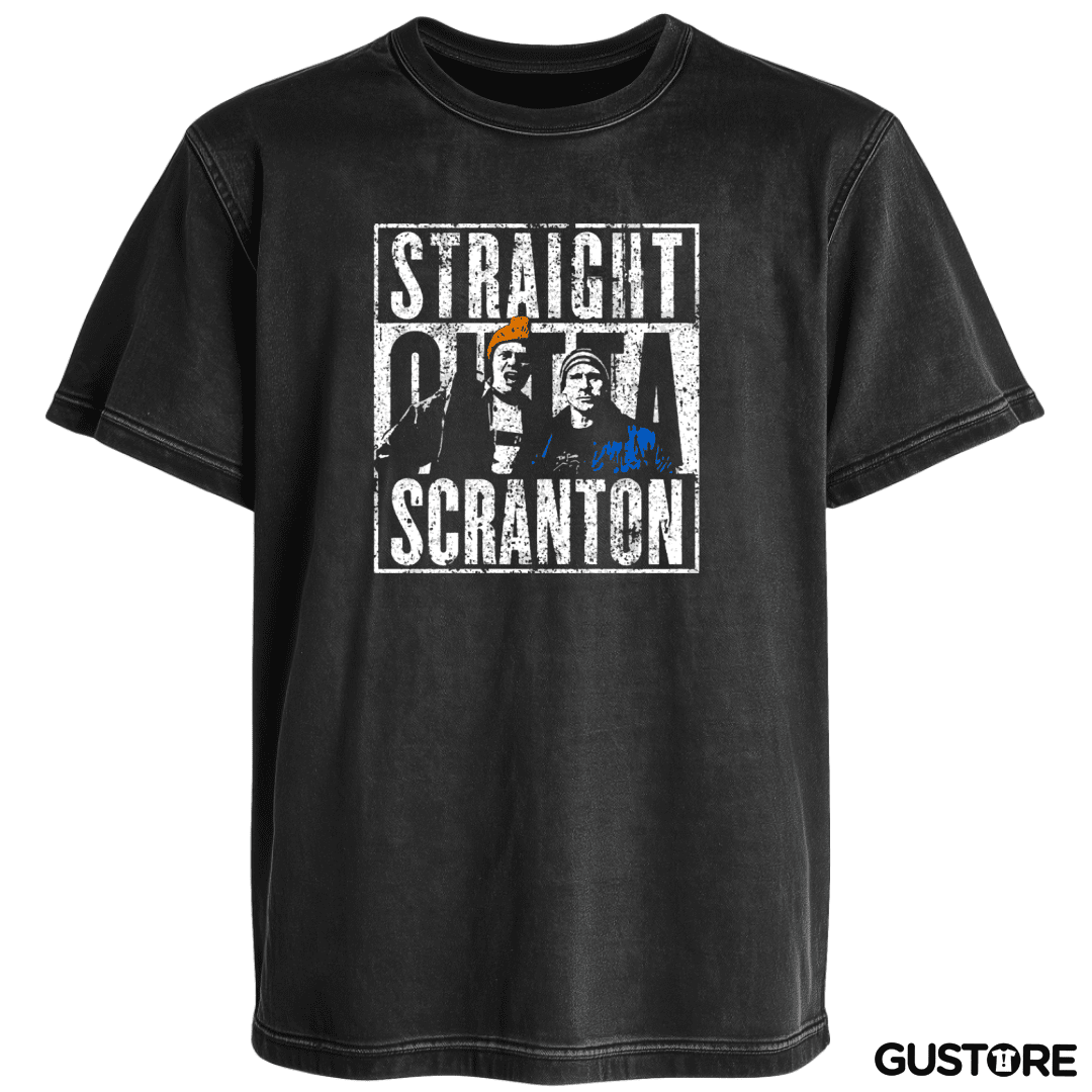 Polera desgastada Straight outta Scranton