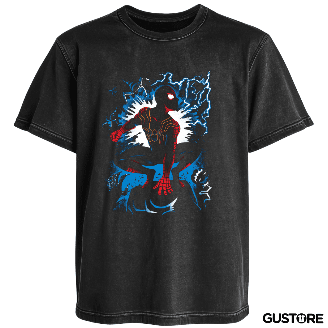 Polera desgastada Multispider