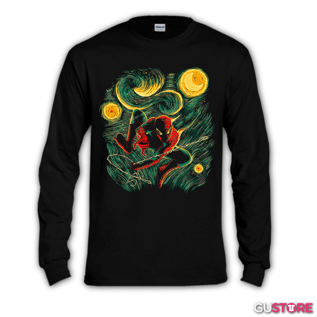 Polera manga larga Spider van gogh
