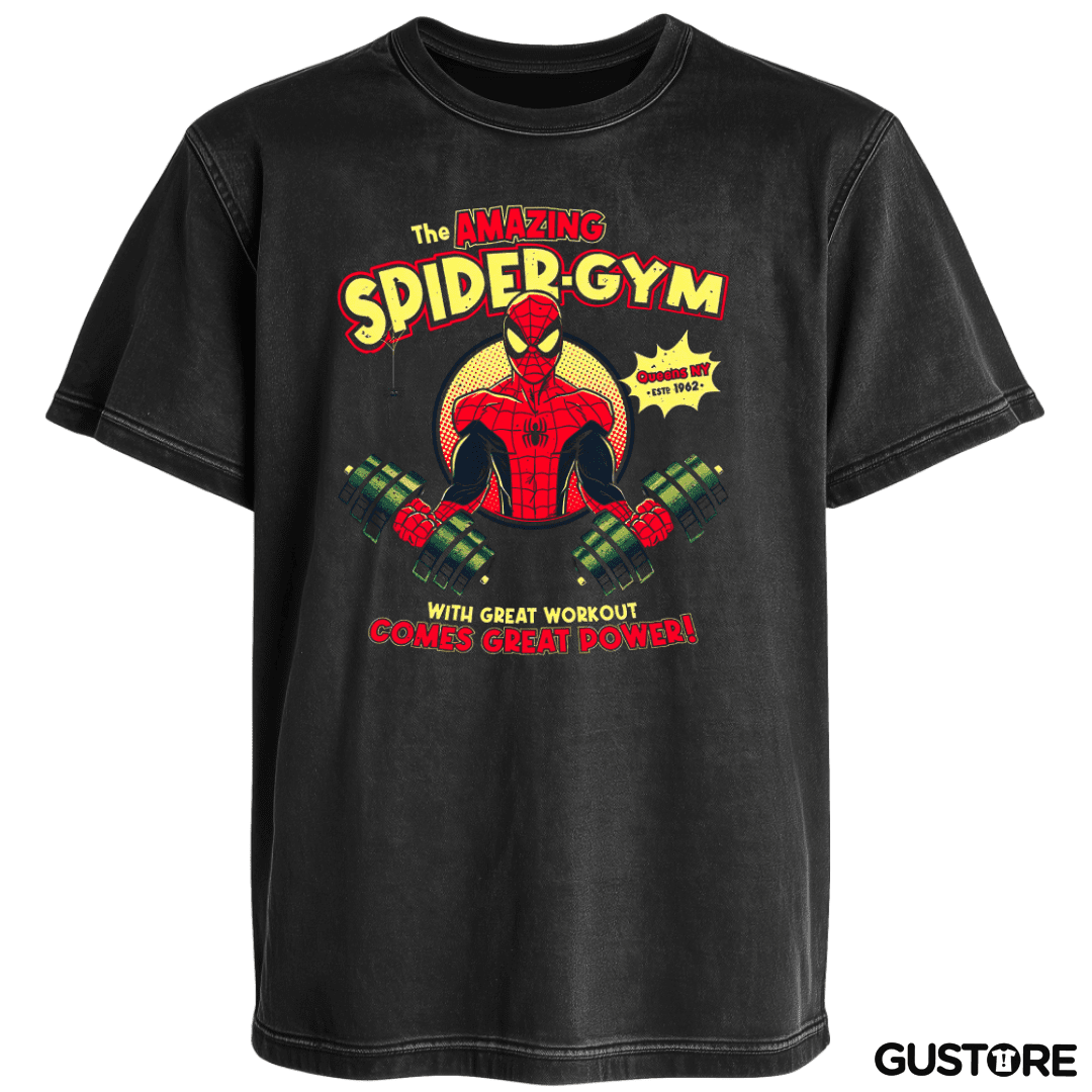 Polera desgastada Spider GYM