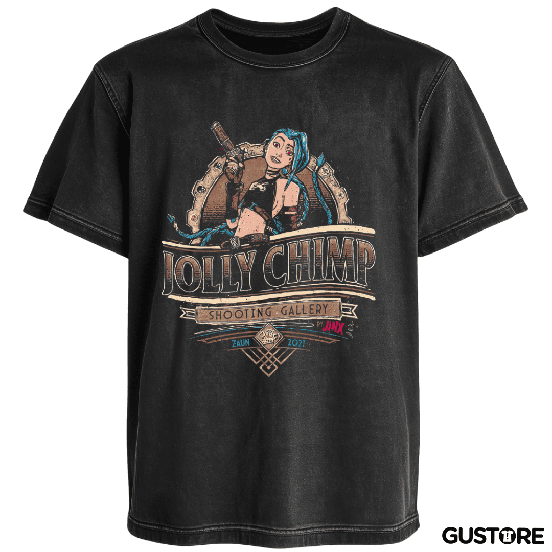 Polera desgastada Jinx Shotting Galery