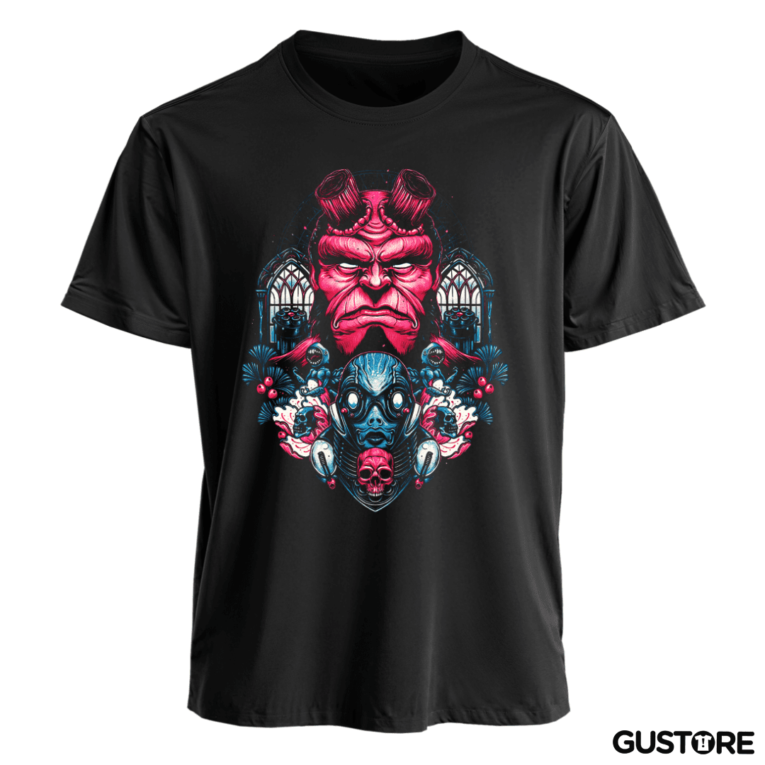 Polera Hellboy and Sapiens