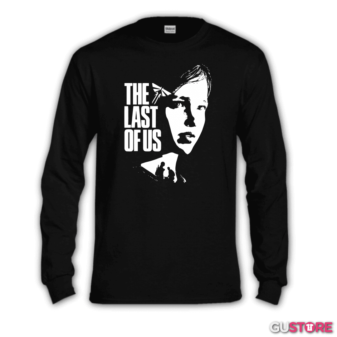 Polera manga larga TLOU - Ellie B&W