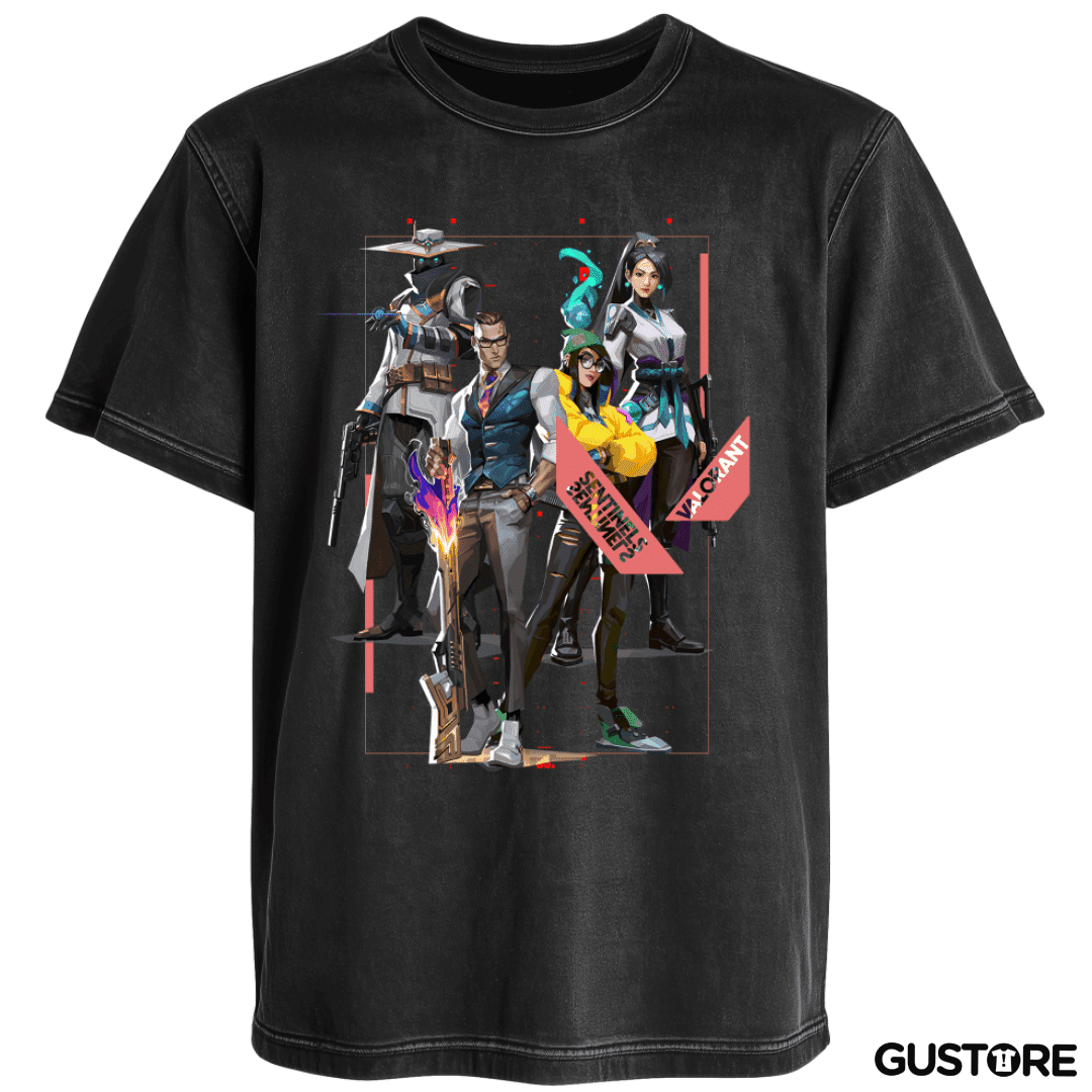 Polera desgastada Sentinels Valorant
