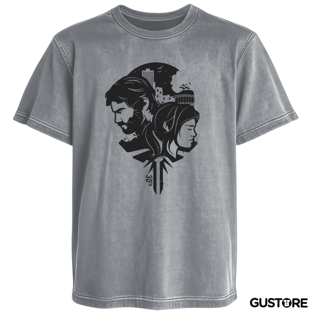 Polera desgastada TLOU - Joe & Ellie B&W