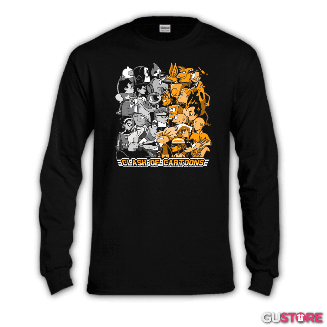 Polera manga larga Clash of Cartoons