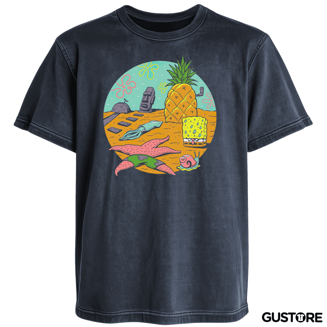 Polera desgastada Fondo de Bikini