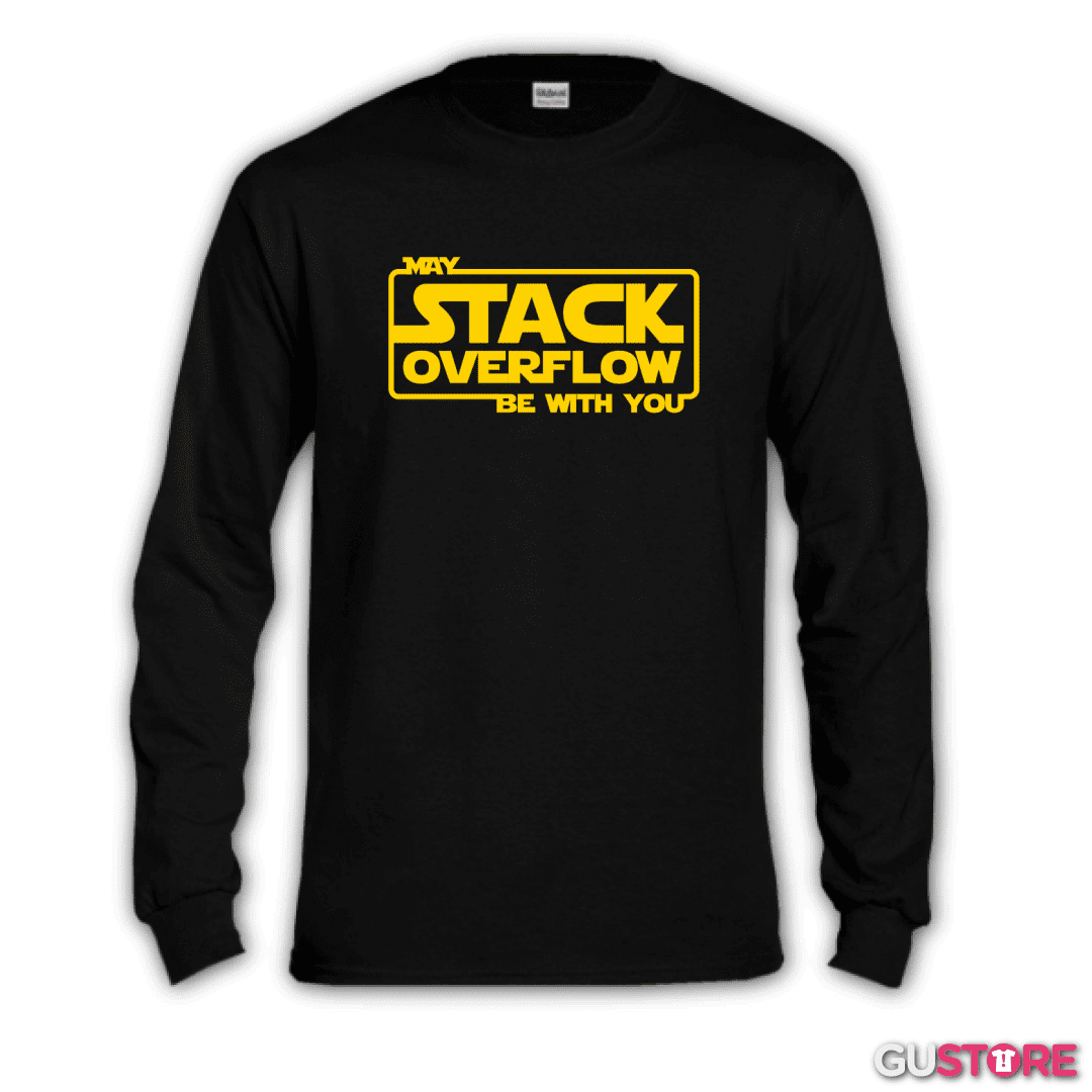 Polera manga larga May stack overflow be with you