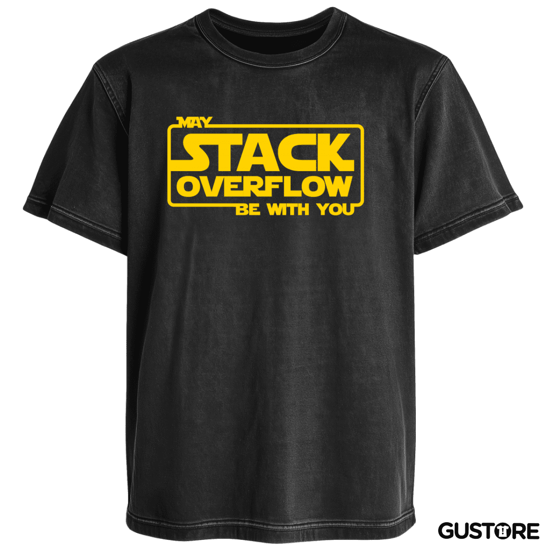 Polera desgastada May stack overflow be with you