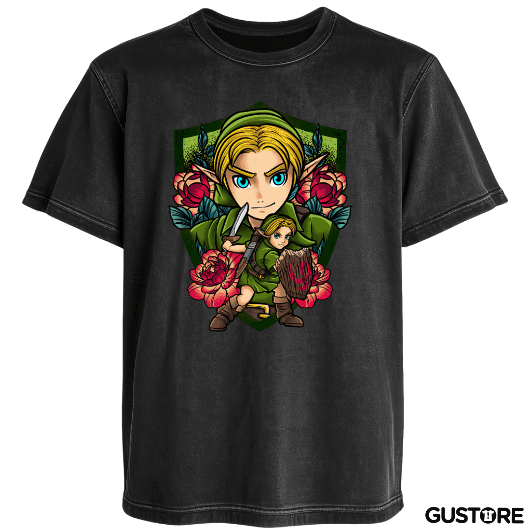 Polera desgastada Link Warrior