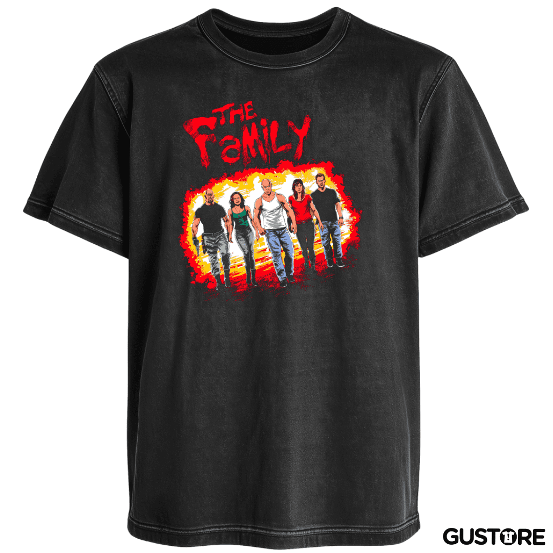 Polera desgastada La Familia