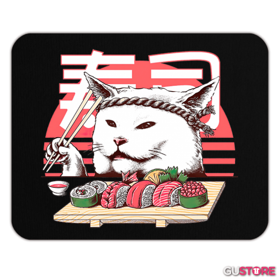 Mousepad Gato sushi