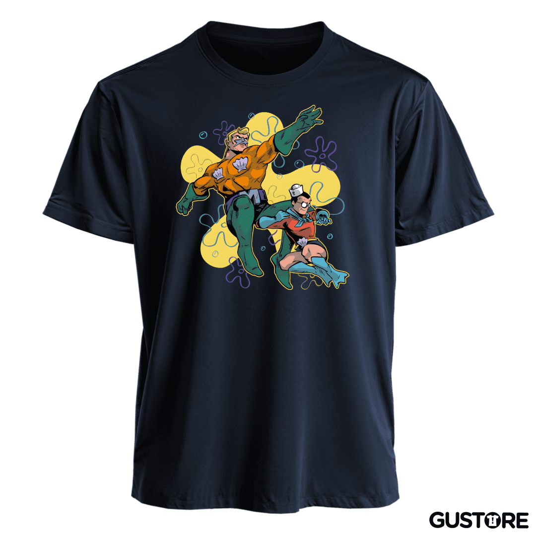 Polera Sirenoman y Chico Percebe